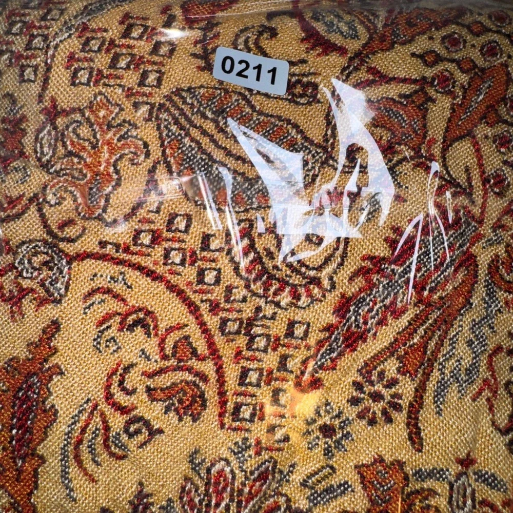 Sophia Paisley Pashmina Shawl Wrap Fringe Earth Tones Made in India Boho Scarf